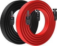 10AWG Solar Extension Cable 10 Gauge Solar Wire 40 Feet Male To Female Solar Connectors Panel Wire W
