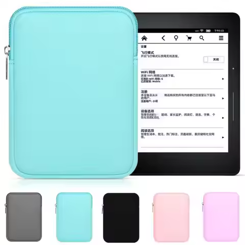 6 6.8 7 10 11 inch E-Reader Sleeve Lightweight Colorful Carrying Case Shockproof for Kindle Paperwhi