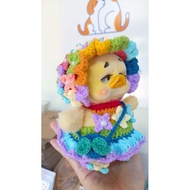 ღชุดไฮเดรนเยีย ชุดupsetduck ชุดเป็ดหน้าบึ้ง ชุดเป็ดถักไหมพรม ชุดตุ๊กตาเป็ด✍