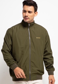 izzue Jaket Biker Plain Olive