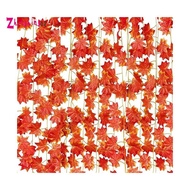 12 Strands Fall Maple Leaves Autumn Ivy Garland Artificial Maple Vines Garland for Thanksgiving,Chri