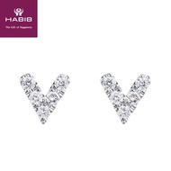 HABIB Diamond Earring in 375/9K White Gold 456511220(WG)