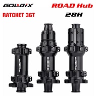 GOLDIX GDR310 Hub Road Bike 28H Six nails Disc Brake Ratchet 36T 60T Front 100x12 Rear 142x12mm Ultr