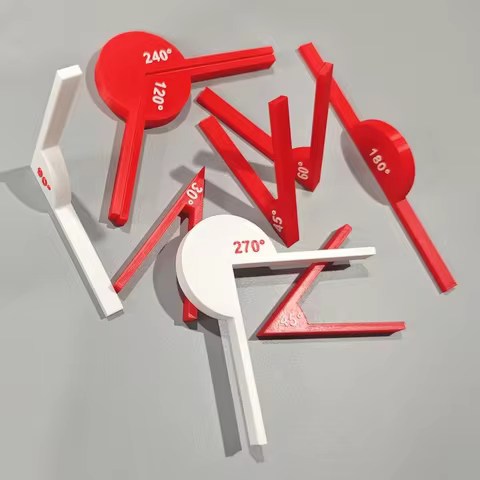 9pcs Math Angle teaching tools math supplies, angle tools, geometric angle display tools, math teach