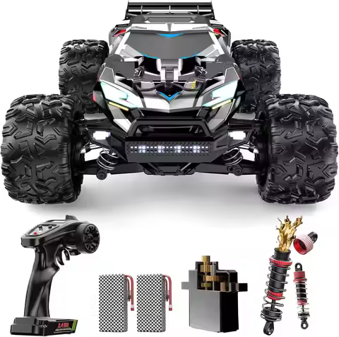 Brushless High-Speed RC Cars for Adults, 55 KM/H, Works with 3S Battery
