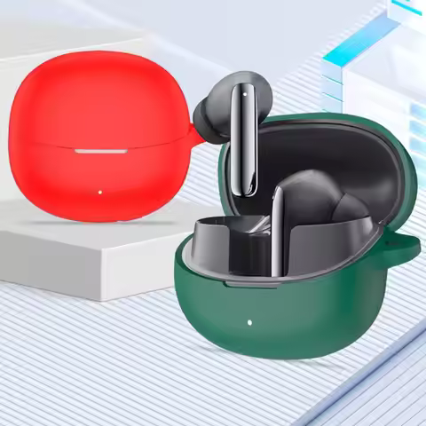 For QCY Melobuds Pro Blue Tooth Headphone Cover Silicone Cover Anti-drop Dust Charging Case Headset 