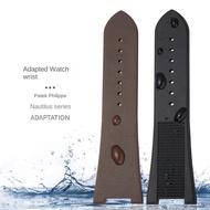 13*25mm Rubber Silicone Watch Strap B Folding Buckle Watchbands for PATEK PHILIPPE strap Nautilus Se