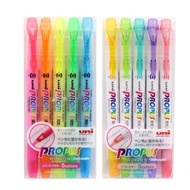 UNI PROPUS PUS-102T Double-Headed Window Highlighter 5 Colors Set