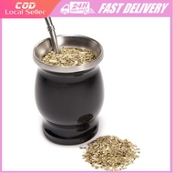 8oz Teaware Stainless Steel Yerba Mate Cup Home Mate Tea Cup Yerba Mate Gourd Set