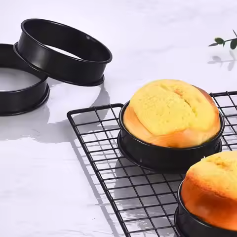 8 Pack Nonstick Stainless Steel Crumpet Molds Crumpet Rings English Muffin Rings