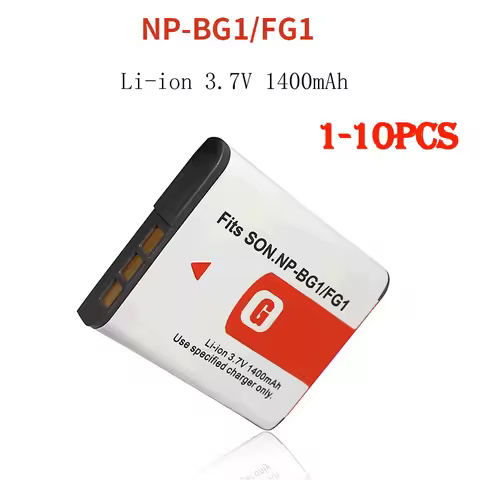 1-10pcs 3.7V 1400mah NP-BG1 Battery NP BG1 NPBG1 Batteries FG1 DSC T20 T100 HX30 W120 W125 W130 W150
