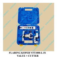 Fvt808l-is FLARING TOOL SET/PIPE DAMAGE DIVISION TOOL/FLARING SUITcase VFT-808-L-IS VALUE + CUTTER