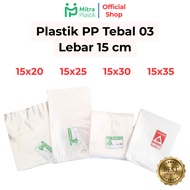 PP Plastic Width 15 Thickness 03 15x20 15x25 15x30 15x35 Transparent Clear Plastic Bag