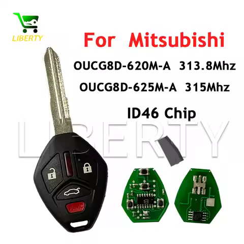 Liberty Car Remote Key Fob 313.8MHz OUCG8D-620M-A ID46Chip OUCG8D-625M-A 315MHz for Mitsubishi Eclip