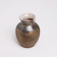 明芽窯 l 柴燒古銅萩釉酒壺 黑 金 清酒壺 陶壺 酒壺 酒器 H7