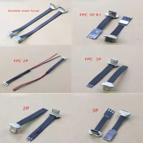 Test Board 1pcs USB Type-C Connector FPC 2Pin 3Pin W/ Resistor R1 Soft Flat Cable Male Charging Fast