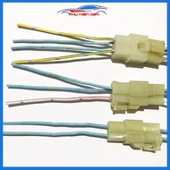 2-pin, 3-pin, 4-pin, 6-pin male-female car Jack quick connector wire