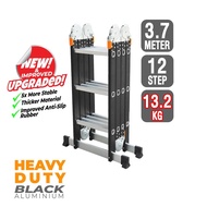 Aluminium Folding ladder 5.7m/4.7m/3.7m  4x5 foldable aluminium ladder折疊鋁梯