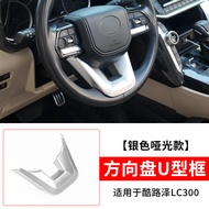 Land Cruiser LC300 Steering Wheel Decorative Frame Bright Strip Interior Modification Toyota Land Cr
