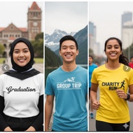 Custom T-Shirt Printing | School T-Shirt • CSociety Tee • Club/Team Shirt  |  MOQ 5 pcs |