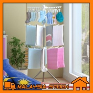 3Tier Foldable Clothing Drying Rack / Ampaian Penyidai Baju / Tempat Pengering Pakaian 3 Tingkat