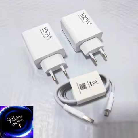 Original Xiaomi 100W EU Turbo Fast Charger Power Adapter 6A Type C Cable For Mi 17 15 14 Pro Ultra L
