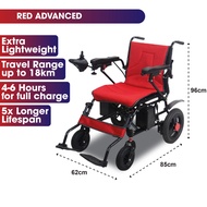 Electric Wheelchair Kerusi Roda Elektrik Lightweight Foldable Travel Transport Auto Motor Wheelchair