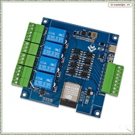 [dreamedge]  Modbus 4 Channel Relay Module 9-24V TYPE-C with WIFI Bluetooth Support RS485