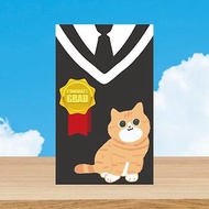 杉葉 多款貓咪與學士服 畢業小卡片 畢業迷你卡片 畢業卡片
