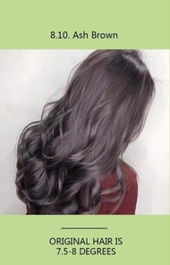 Bremod Hair Color 8.10-Ash Brown with Oxidiser