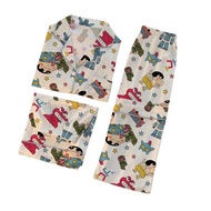 GOOTRADES 3Pcs Short Sleeve Crayon Shin-chan Pajamas Milk Silk Loose Crayon Shin-chan Sleepwear Cute