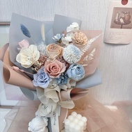 【獨角獸色系永生花束】 客製 永生花 情人節 婚禮 乾燥花 母親節