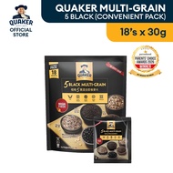 [Sachet] Quaker Five Black Multigrain Mix Oat 30gx18s & 7s 桂格五（5）黑混合即食燕麦片 便携装 30gx18s/[Pek Kecil] Qu