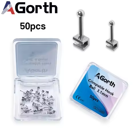 Dental Orthodontic Ball Type Crimpable Hooks Fixed on ArchWires Dentist Materials Ortho Accessories 