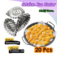 TITIK TIGA Cetakan Nastar Daun 20 PCS / Nastar Motif Daun Cetakan Nastar / Loyang Nastar Bentuk Daun