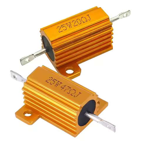 RX24 25W Aluminum Power Metal Shell Case Wirewound Resistor 820R 910R 1K 1.2K 1.5K 1.8K 2K 2.2K 2.4K