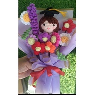 💐 bouquet bunga crochet💐bouquet flowers crochet handmade💐bunga kait untuk buket hari jadi buket untu
