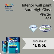 Dulux Stellar High Gloss Interior & Exterior Enamel Paint - Pewter 695