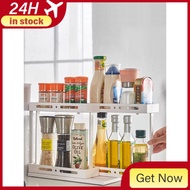 [48H Shipping] Kitchen Pull-out Rotating Storage Rack Countertop Pull-out Storage Rack Rotatable Spi