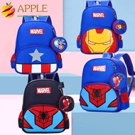 PINLESG Student Bag, School Accessory  Captain America Children School Backpack, Lightweight Large Capacity Spiderman Elsa HelloKitty Shoulders Bag Boys Girls