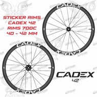 Cadex 42 700c Rims Decal Sticker