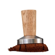 Coffee Tamper Espresso Stamp: Coffee Tamper Real Wood Handle, Espresso Tamper Includes Silicone Cushion