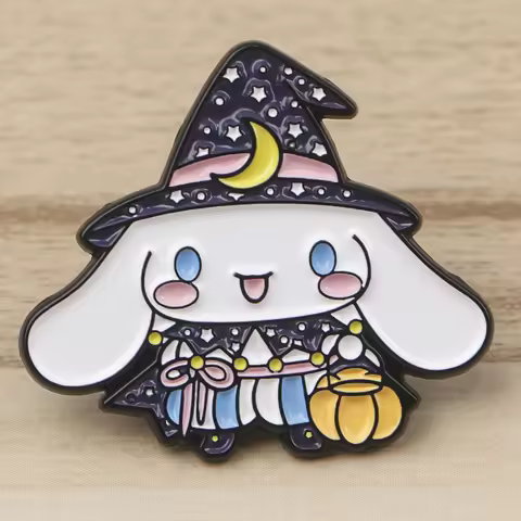 Anime Big White Dog Enamel Pin Badges on Backpack Brooch Pines Men Lapel Pins Cosplay Accessories Ha
