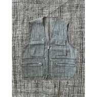 Fishing Vest Gray 6 Pockets