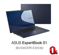 (Clearance 0%) ASUS ExpertBook B1 (B1500CEPE-EJ0536), 15.6 inch FHD, IPS, Intel 11th Gen Core i5 1135G7, 8 GB DDR4, 256GB PCIe 3.0 SSD/3Y