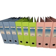 3PC Centre Arch File Set–A4 | 3" Spine | Lime Green,Pastel Pink,Pastel Blue + Optional Add‑Ons
