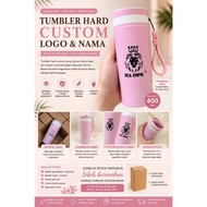 CUSTOM NAMA LOGO TUMBLER HARD 10PCS colourful tumbler wedding gift event botol air goodies coffee gl