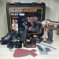 🇲🇾 Black and Decker Evo143 Cordless Multi Drill Dual Battery Interchangeable Head