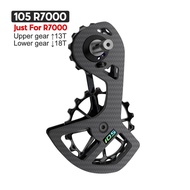 Bicycle Ceramic Bearing Carbon Fiber UT 105 6800 5800 R7000 R8000 Jockey Pulley Wheel Set Rear Derai