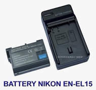 ENEL15 \ EN-EL15 \ EN-EL15B \ EN-EL15C แบตเตอรี่ \ แท่นชาร์จ \ แบตเตอรี่พร้อมแท่นชาร์จสำหรับกล้องนิค
